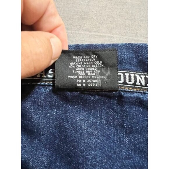 US Polo ASSN Jacket‎ Trucker Adult Large Blue Denim Long Sleeve Button Oversized - Picture 5 of 11